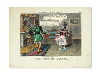 (RACISM--HUMOR.) TREGAR, GABRIEL SHEAR. Tregear’s Black Jokes. “The Lubbers’ Quarrel” * The Route.